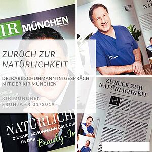 Dr. Karl Schuhmann auf dem Cover der Kir München
